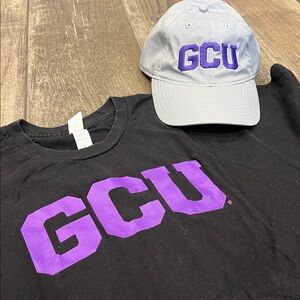 GCU Black T-Shirt and Gray Cap Set